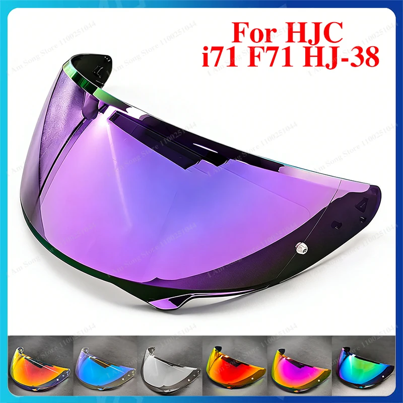 

Motorcycle Helmet Lens for HJC HJ-38 i71 F71 Anti-UV Windproof High Transmittance Helmet Visor Replacement Helmet Visors