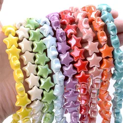 10pcs 13.5mm Mix Color Star Beads Ceramic Beads For Making Jewelry Bracelet Necklace Charms DIY Keychain Supplies