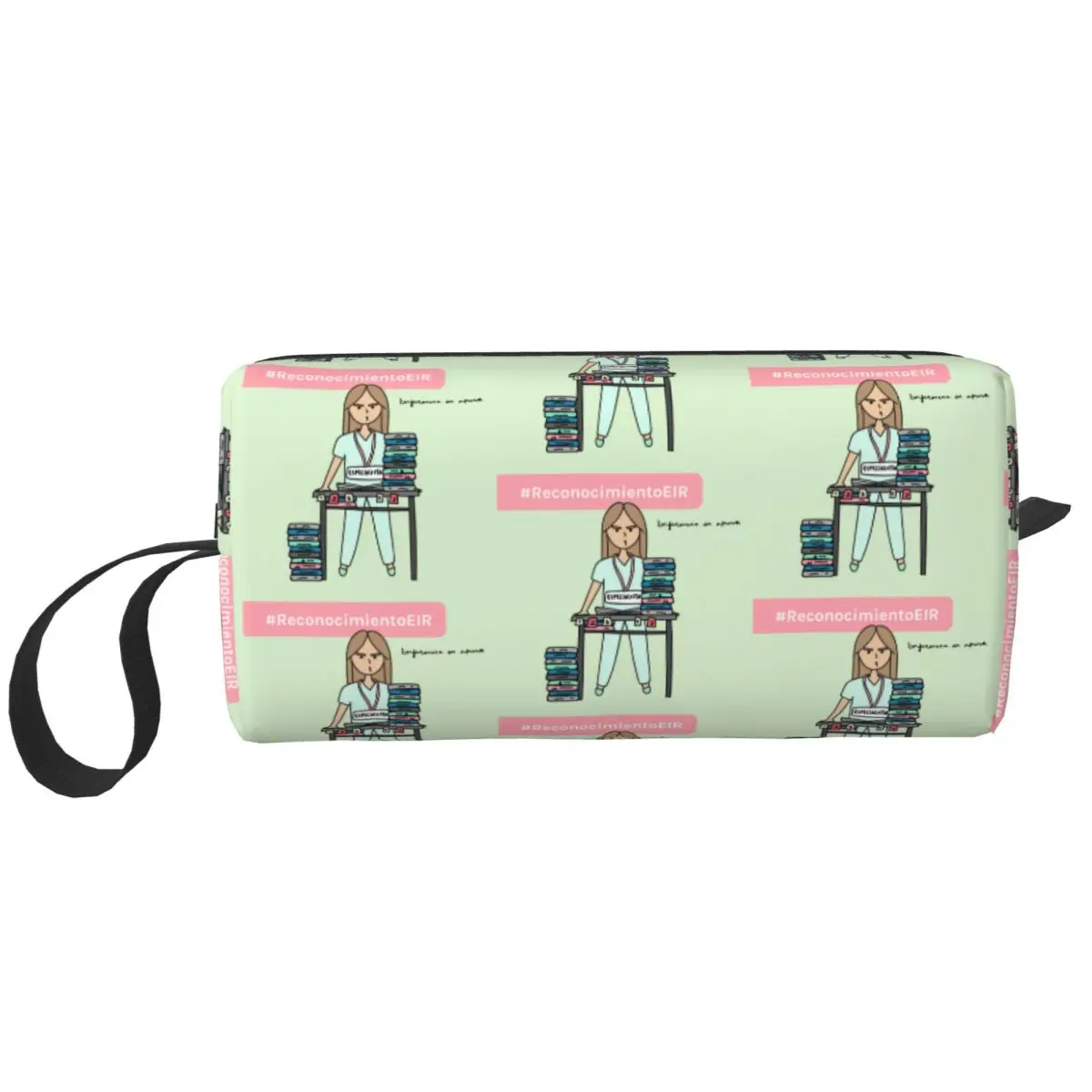 Enfermera En Apuros Doctor Nurse Medical Cosmetic Bag Women Fashion Large Capacity Makeup Case Beauty Storage Toiletry Bags