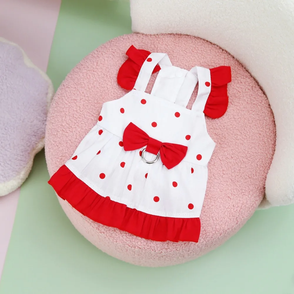 

Pet Chest Strap Cute Dog Princess Dress Breathable Thin Design Pet Skirt Soft Cat Vest Harness Poodle Chihuahua