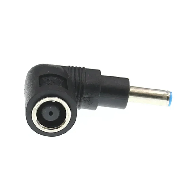 

90 Degree Elbow DC Power Converter Connector 7.4*5.0mm to 4.5*3.0mm Adapter 19.5V for DELL HP Notebook Black