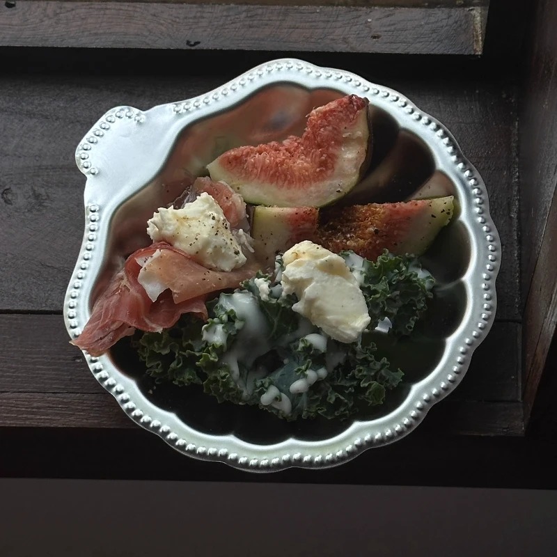 

Creative Retro Stainless Steel Dinner Plate French Shell Plate Jewelry Ins Storage Western Restaurant Dessert Tray