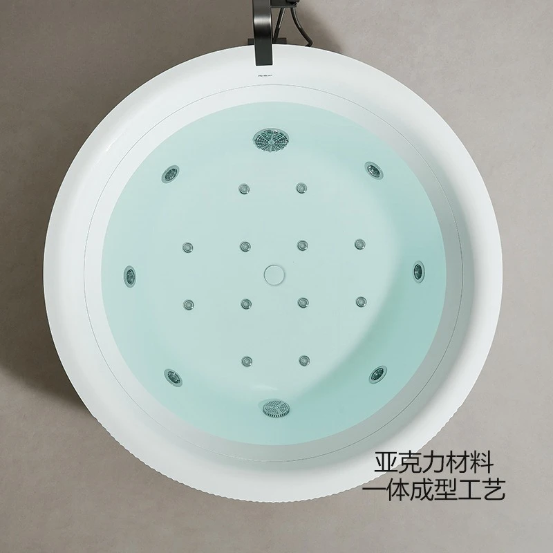 Acrylic Jacuzzi Great Waterfall Surf Bubble Household Independent Round Double Bath Source Factory