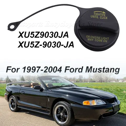 1998-2009 포드 레인저 1997-2004 포드 머스탱 자동차 연료 가스 탱크 캡, XU5Z9030JA XU5Z-9030-JA, 블랙 신제품