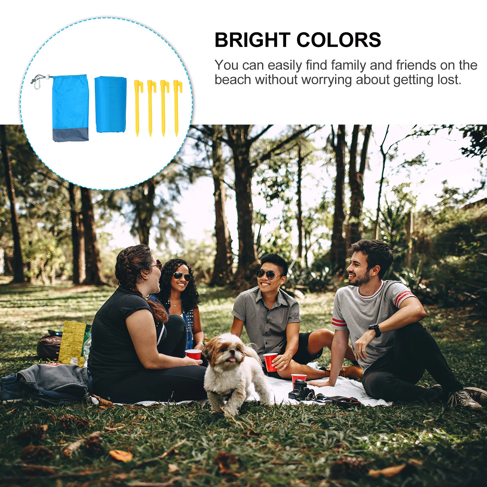 

Водонепроницаемый пляжный коврик для пикника, 1 шт., легкий, для улицы, для парков и фестивалей, портативный, складной, для кемпинга и путешествий, компактный