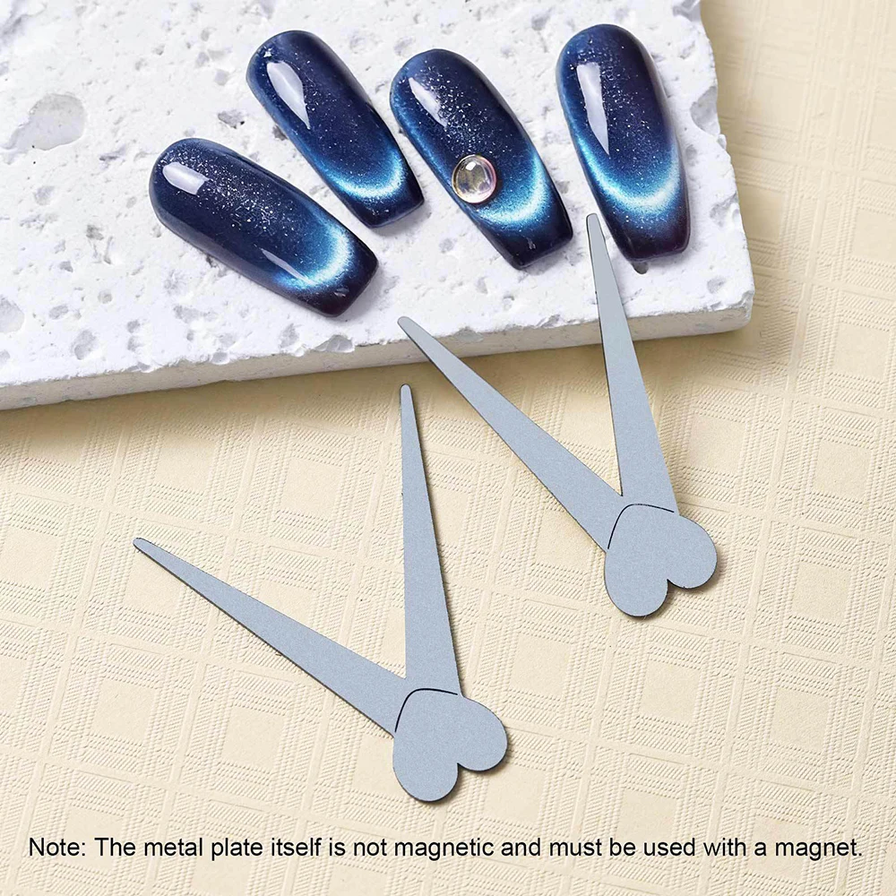2Pcs/set  V-Shaped French Cat Eye Nail Magnetic Ball Super-Strong French Line Effect Gel Magnet Stick DIY Cat Eye Line Tool &*&
