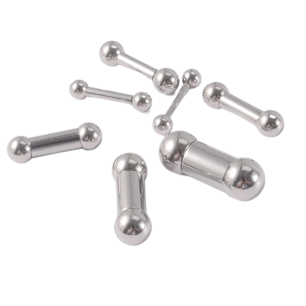 Stainless Steel Tongue Piercings Women Body Jewelry Piercing Jewelry Tongue Ring Large Size Tongue Nail Dumbbell Tongue Nail