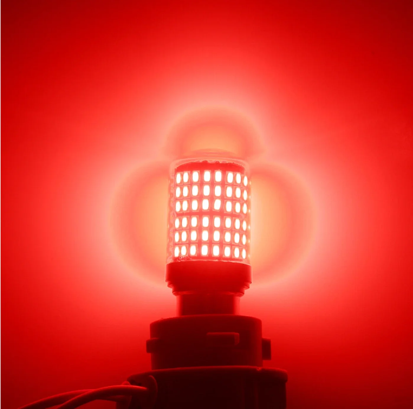 2025 update Red P21W 1016 94 BAY15D 1157 7528 LED 3014 144SMD Car Brake Light Bulbs 12V image 6