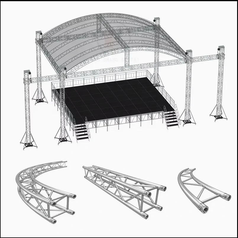 【Factory Price】Aluminum Truss Crank Stand 10ft Truss System Package 6-20 Ft. Adjustable Height Ground Support