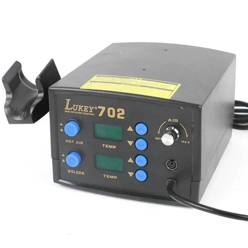 Lukey702 Digital Regulatable Soldering Station BGA SMD Hot Air Gun Solder Iron 2 In 1 Adjustable Welding Machine