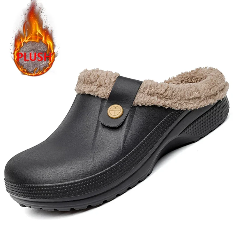 

Зимние меховые тапочки для мужчин и женщин: модные, водонепроницаемые, плюшевые, хлопковые, теплые, уютные, нескользящие, для дома и улицы