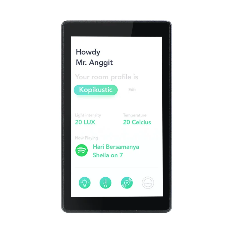 أتمتة المنزل 5.5 بوصة فلوش جبل وحدة تحكم مركز المنزل الذكي