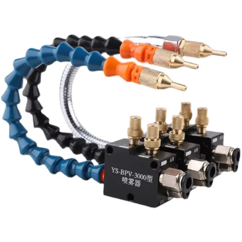 Imagen 1 del producto Sistema de pulverización de lubricación de refrigerante sin fugas, unidad de pulverizador de enfriamiento de niebla, torno CNC, fresado, taladro, herramienta de máquina de grabado