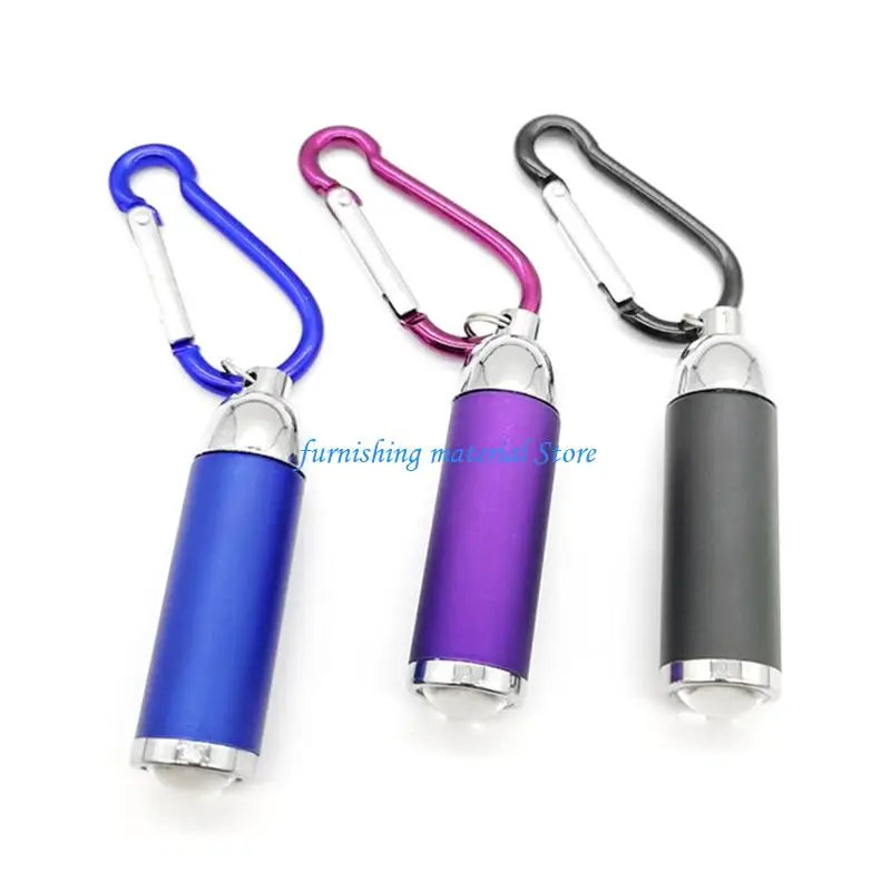 Y5GD Outdoor LED Flashlight Torch Carabiner Keychain Small LED Torches Light
