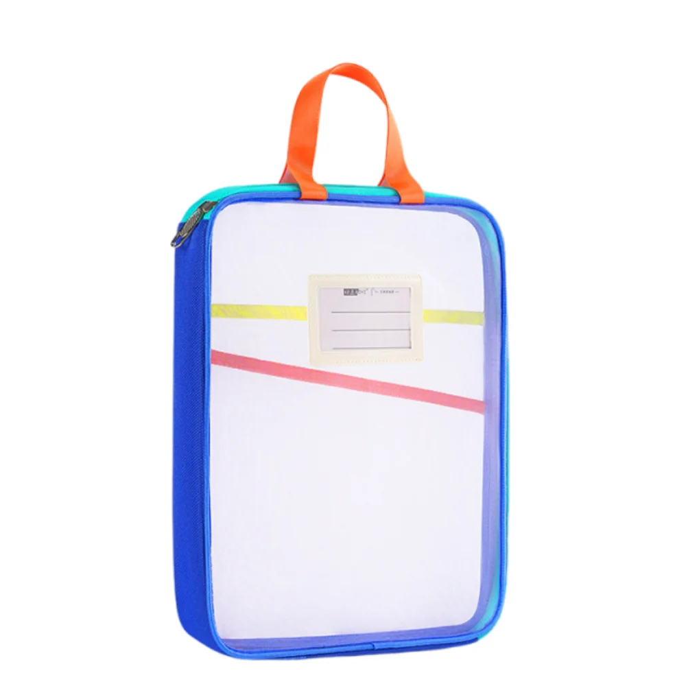 

Dopamine Test Paper Storage Bag 3Layer Large Capacity Document Bag Dustproof Visible Stationery Organizer Exam Papers