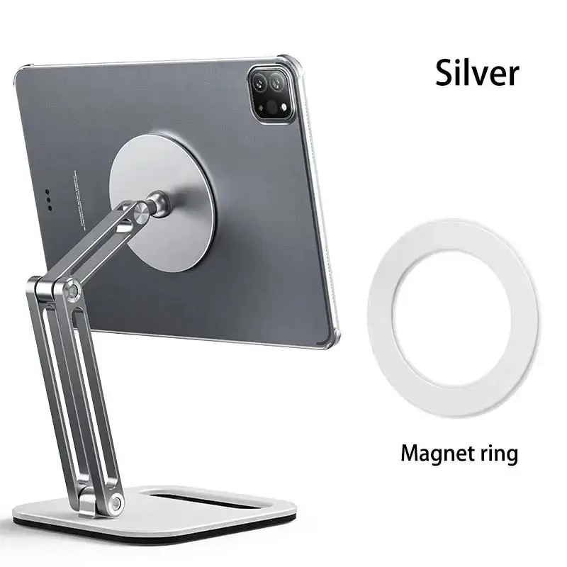 Top Metal Magnetic Tablet Stand Holder Pad Folddable Support for iPad Air Pro 12 Mini Xiaomi Samsung Accessories