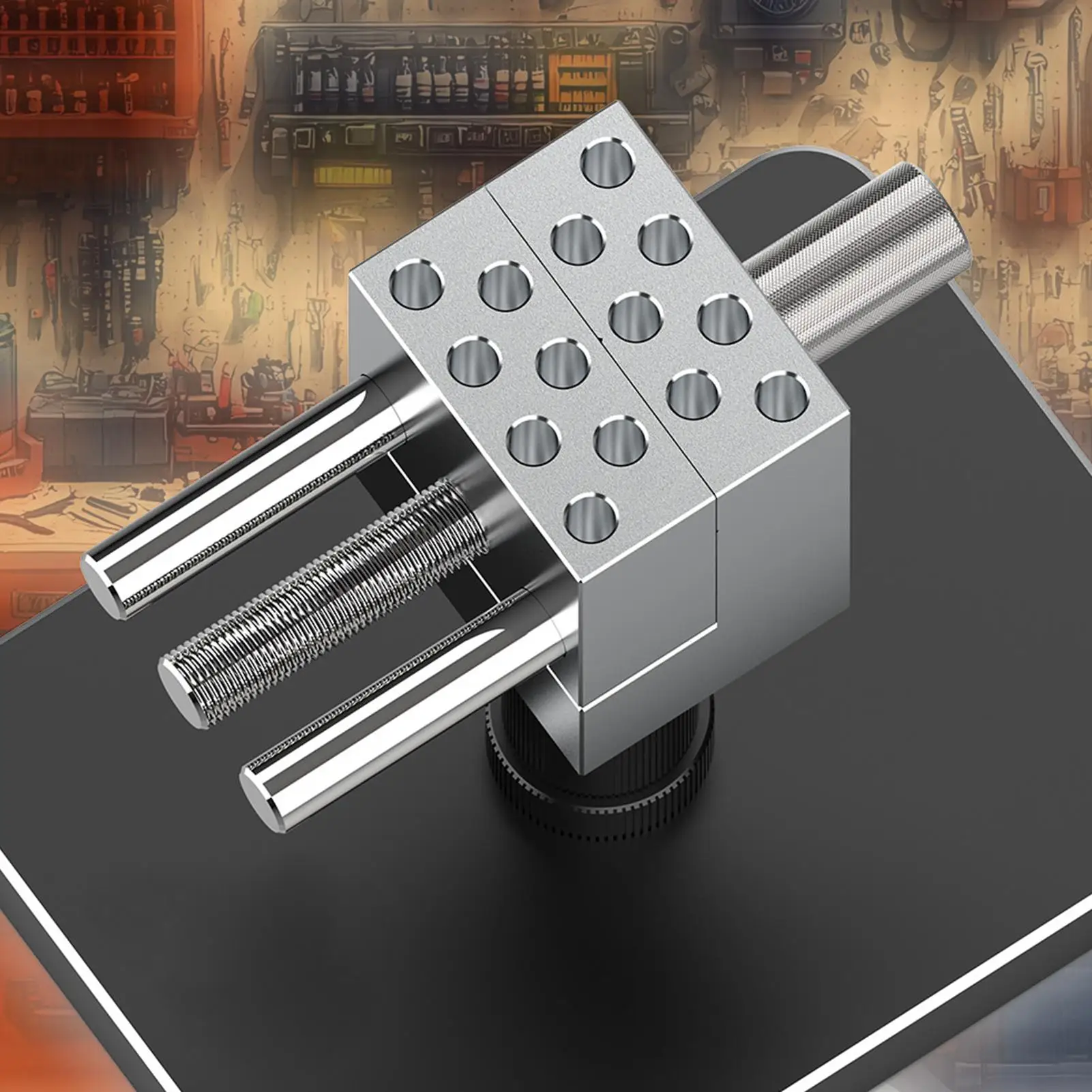 

Маленькие настольные тиски 2-в-1, настольные тиски, быстросъемный прецизионный пресс, сверхмощная нескользящая портативная дрель для деревообработки в гараже