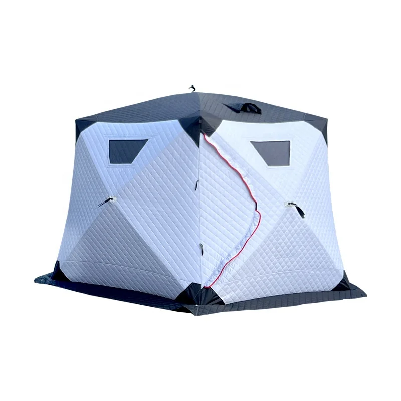 

Hot Sale Winter Insulated Ice Fishing Tent Portable Popup Thermal Ice Fishing Shelter for 6 Person