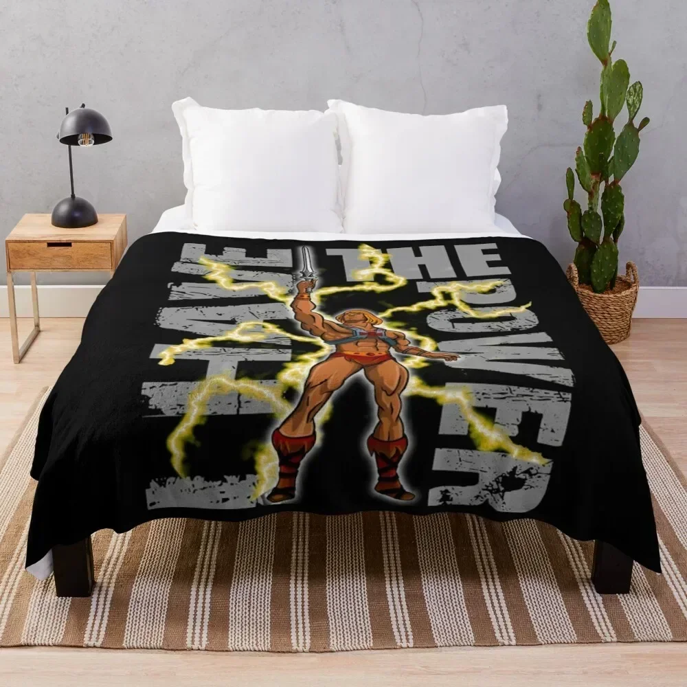 

He-Man Powerful Guy Throw Blanket Decoratives Plush Blankets Sofas Of Decoration manga Blankets