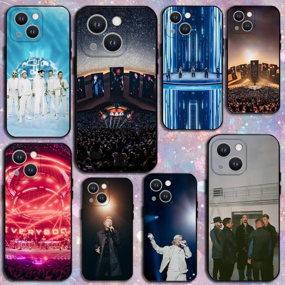 

B-Backstreet Boys BSB Phone Case For iPhone 16,15,14,13,12,11 Plus,Pro Max,XS,X,XR,SE,Mini,8,7,Soft Silicone Black Cover