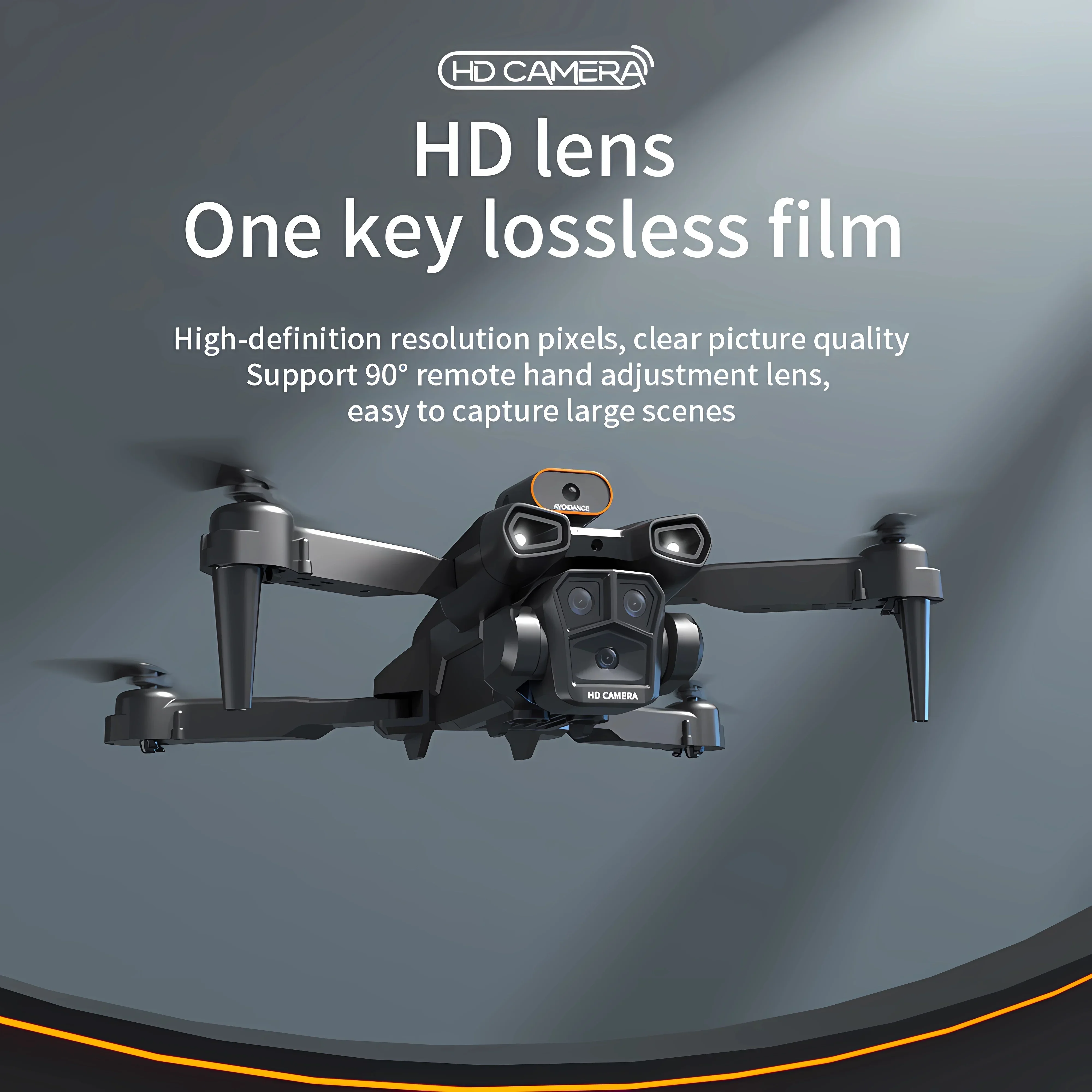 Nowy H12 Mini Drone 8K profesjonalna trzy kamera szerokokątna lokalizacja przepływu optycznego czterokierunkowe unikanie przeszkód RC 8000M