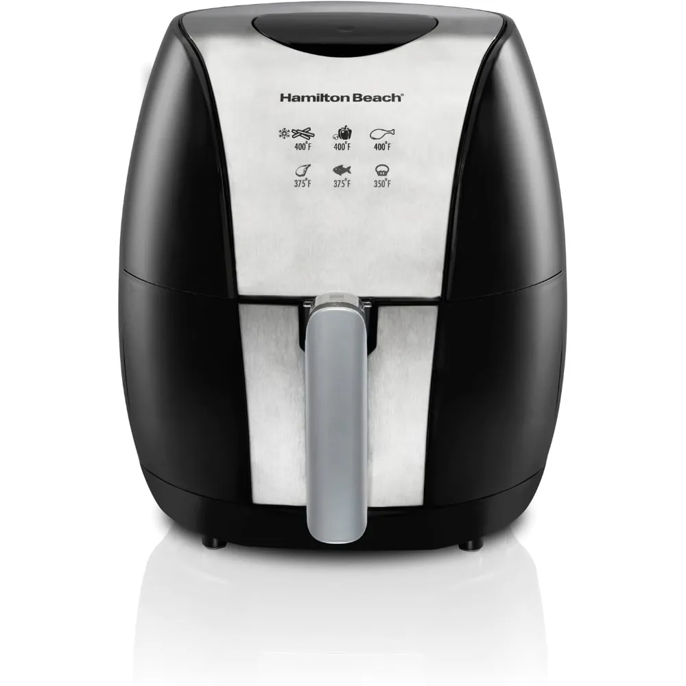 3.2 Quart Digital Air Fryer Oven with 6 Presets, Easy to Clean Nonstick Basket, Black (35065)