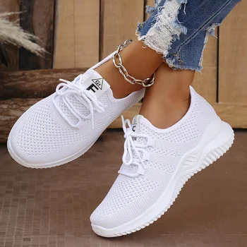 Women's Knit Upper Running Sneakers 1