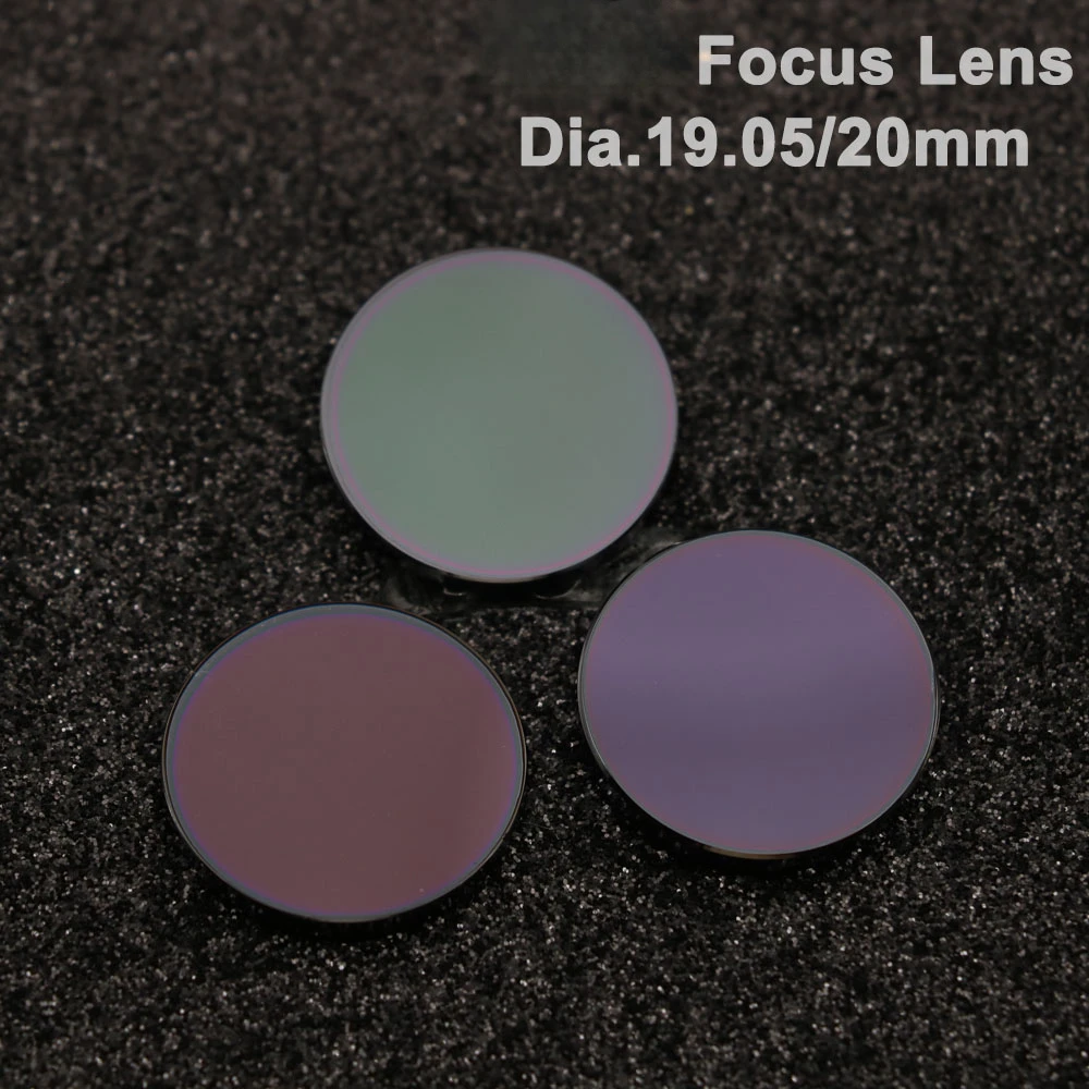 Lente de foco HAOJIAYI com diâmetro. 19.05 / 20mm FL 50.8 63.5 101.6mm 1.5-4 "de alta qualidade para máquina de corte e gravação a laser CO2