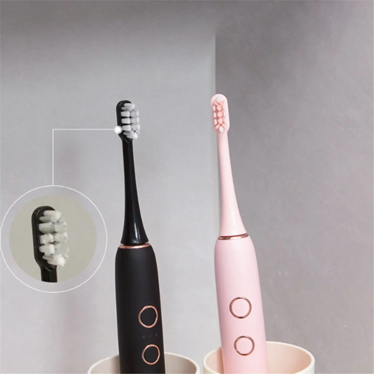 wilwill Electric Toothbrush Cleaner Auto-Inductive UV Light Case Wall Toothbrush Holder for Home Bathroom Travel