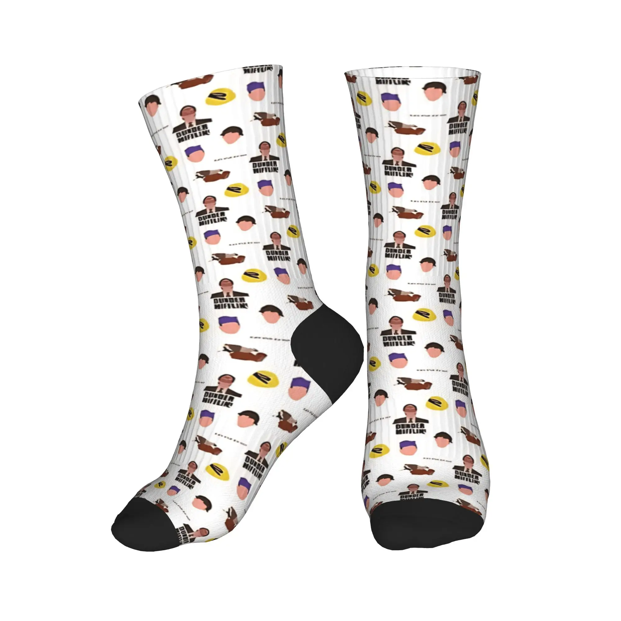 الرجال الجوارب مكتب دوايت شروت برنامج تلفزيوني جوارب الربيع مضحك الجوارب الناعمة الدافئة المطبوعة تسلق عدم الانزلاق الجوارب #2