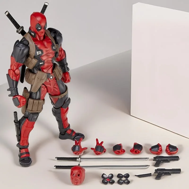 

2026 New Revoltech Yamaguchi Wolverine Deadpool Comic Version Action Figure Model Toys Joint Movable Birthday Gift For Friends
