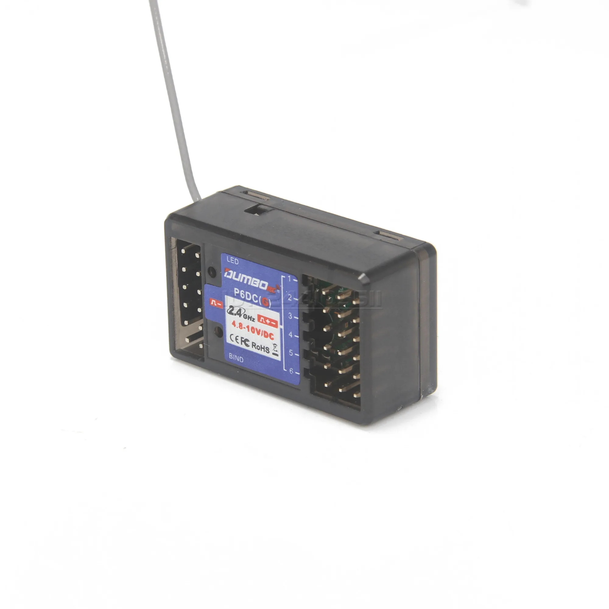 DUMBORC DDF-350 10CH RC Remote Controller 2.4G Digital Radio Transmitter Gyro Receiver for Drift Car Tank Boat Robot Toy Wltoy