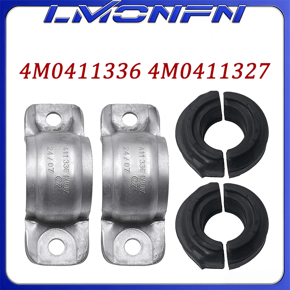 For 4M0411305A 4M0411305 For Audi Q7 Q8 Stabilizer Bar Collar 4M0411336 4M0411336D Front Stabilizer Sway Bar Bushing 4M0411327