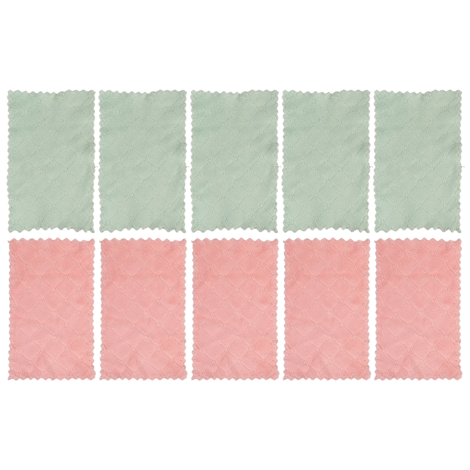 

20 Pcs Cleaning Cloth Microfiber Kitchen Towels Premium Dish Cloths Coral Fleece Absorbent Wash Rags Reusable Thick H Towels