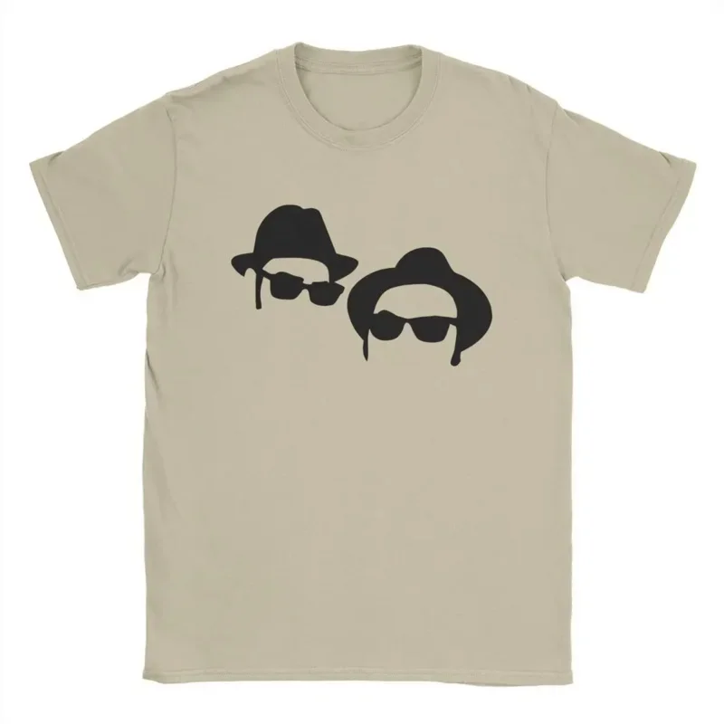 Elwood & Jake The Blues Brothers Men's T Shirts Leisure Tees Short Sleeve O Neck T-Shirts Cotton Printed Tops