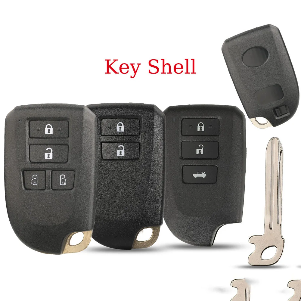

Корпус для смарт-ключа Jingyuqin 2/3/4B с 2/3 кнопками для Toyota YARIS L VIOS, чехол-футляр, запчасть