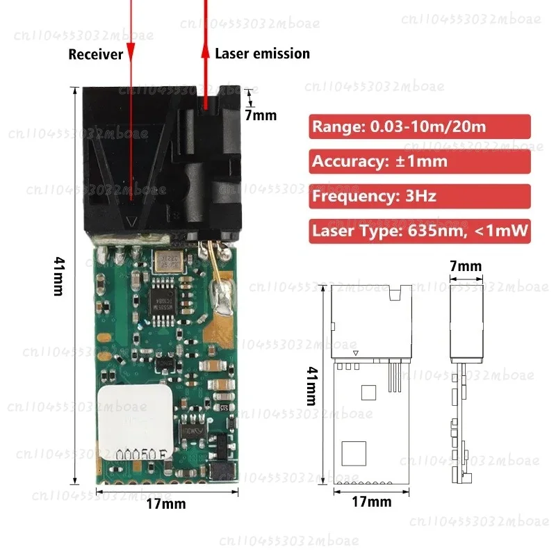 LDL 10m Short Range Laser Distance Sensor TTL Serial High Precision Laser Distance Sensor