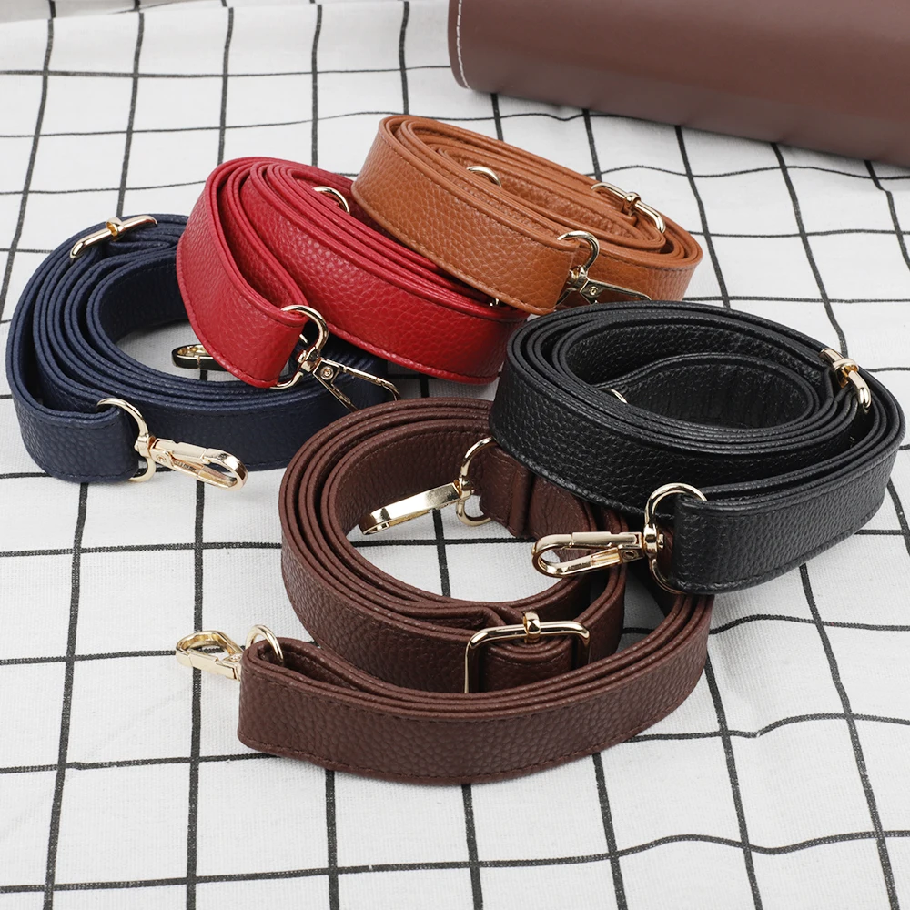 Woman Bag Shoulder Strap Replaceable Fashion Lychee Pattern Adjustable 2.5cm Width Bag Strap Handbag Parts Accessories