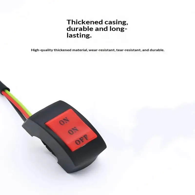 Handlebar Flameout Switch for Motorcycles with Universal Fit and Three Line ON ON OFF Power Button