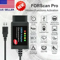 FORScan Pro ELM327 V1.5 para herramienta de diagnóstico de coche de codificación Ford HS/MS CAN interruptor automático adaptador de escáner USB OBD2