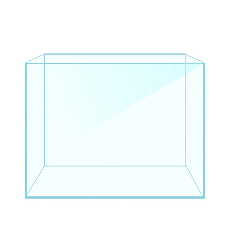 Luxury White Square Aquarium Fresh Water Fish Tank with Living Room Accessories for Home Decoration