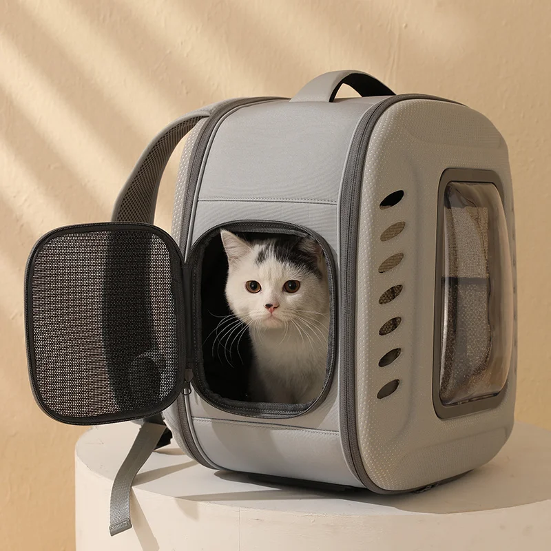 Cat Travel Outdoor Breathable Shoulder Bag Pet Cat Carrier Backpack Foldable Pet Supplies For Small Dog Portable Carriering