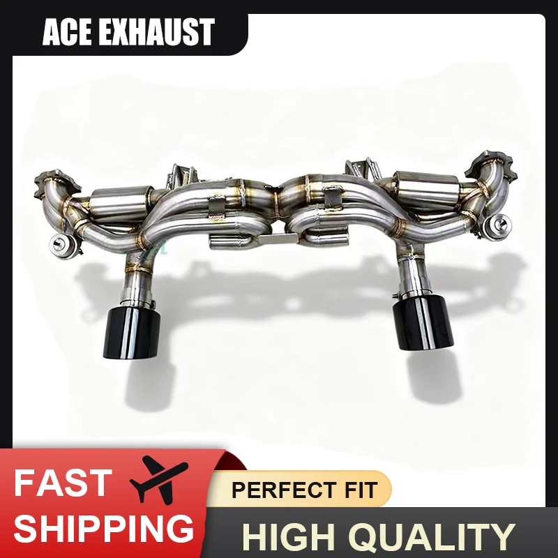 

ACE Valved Exhaust Catback for Porsche 718 Cayman GT4 4.0L Axleback with Valve Muffler SUS304 Performance Tuning Car Accessories