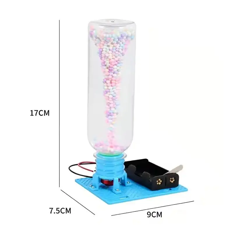  Electric Vortex Tornadoes DIY Assembly Puzzle Toy Physical Science Experiment Kit STEM Educational Desktop Model Gifts Adult