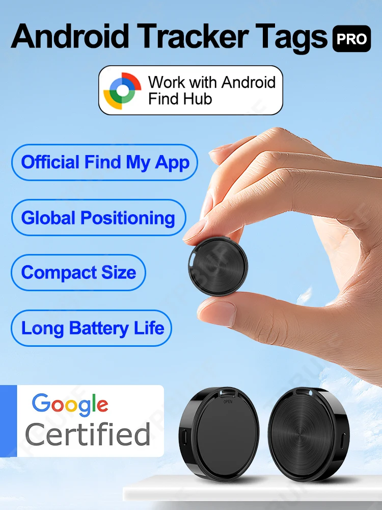 Werk met Android Vind Hub Bluetooth Gps Tracker Google Vind mijn Airtag Sleutelhanger Smart Tag Smart Life Beveiligingsalarm gratis verzending - afbeelding 2