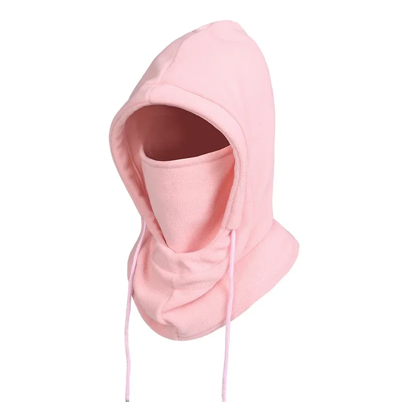 Warme Fleece-Sturmhaube für Männer und Frauen, Winter-Gesichtsmaske, Halswärmer, Kapuzenkappe, winddicht, Thermo-Kopfbedeckung, Mützen, Bandana – Detail 10