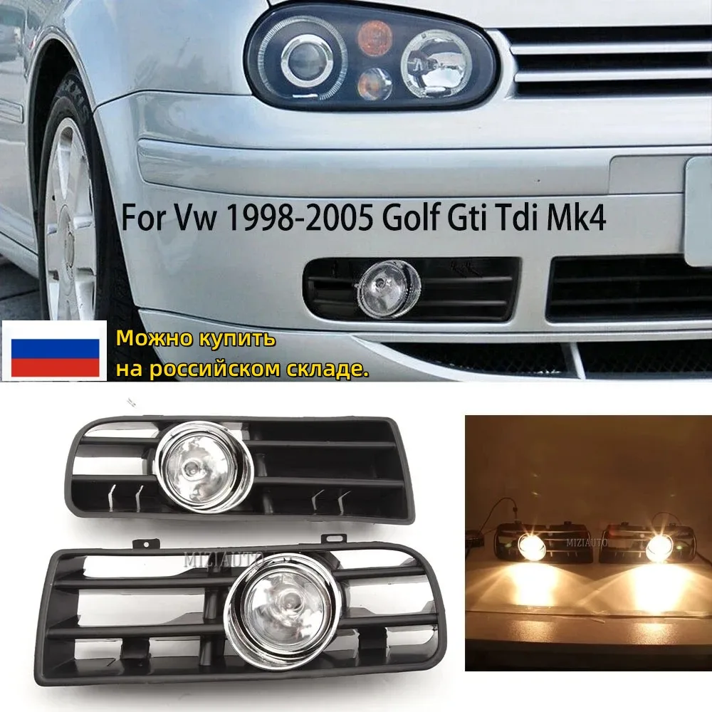 

Fog lights Assembly For Volkswagen Golf 4 For VW GTI MK4 1998 1999 2000 2001 2002-2004 Headlights Halogen Fog Lamp Accessories