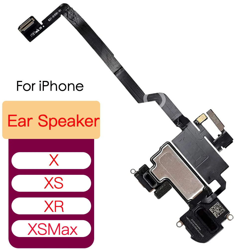 

Динамик для ушей с датчиком света, гибкий кабель для iPhone X XR XS Max, запасные части для звука наушников