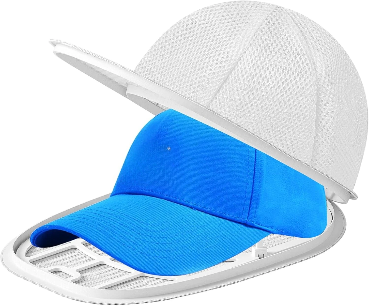 

Hat Washer Cage Hats Cleaner, Hat Washer for baseball caps for Washing Machine ,Cap Washer Frame for Flat & Curved Hats White