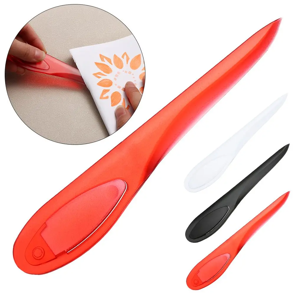 1Pc Colorful Quilting Plastic Sew Paper Cutter Seam Creaser Point Tuner Mark Presser Tool Sewing Tools